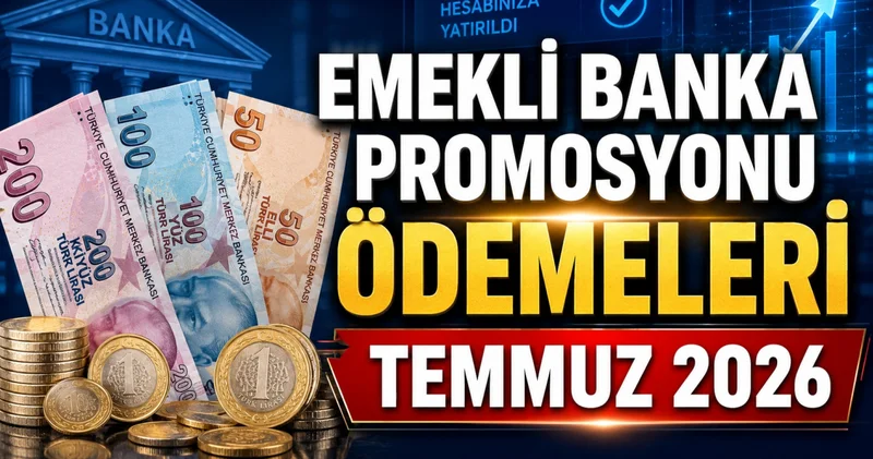 EMEKLİ BANKA PROMOSYONU ÖDEMELERİ TEMMUZ 2026 En yüksek emekli banka promosyonu ne kadar oldu, hangi banka veriyor? Güncel emekli promosyonu tutarları...