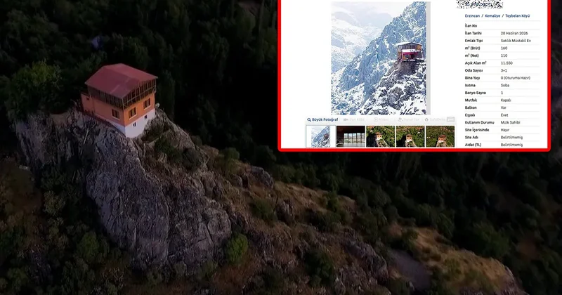 Bir ilçenin simgesi haline geldi! 96 basamaklı kayalıkların üzerindeki o ev satışa sunuldu: Değeri ise dudak uçuklattı!