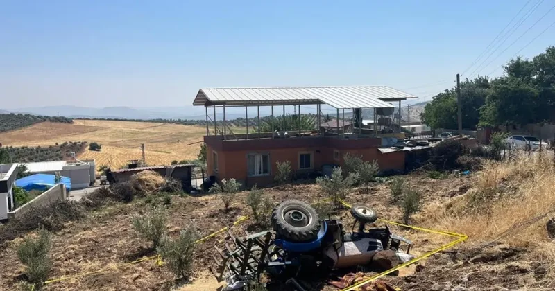 Kontrolden çıkarak devrilen traktörün sürücüsü hayatını kaybetti