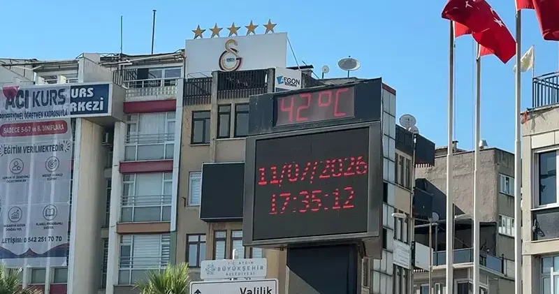 Aydın da termometreler 42 dereceyi gösterdi