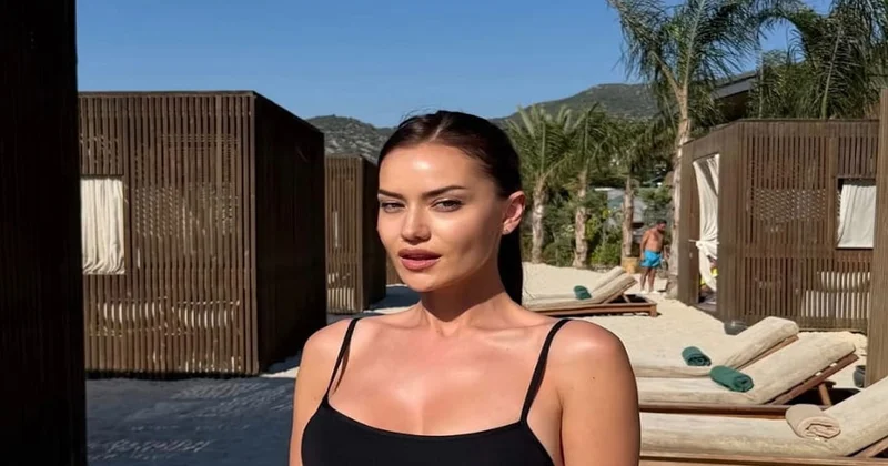 Fahriye Evcen in plaj pozları olay oldu Sözcü Gazetesi