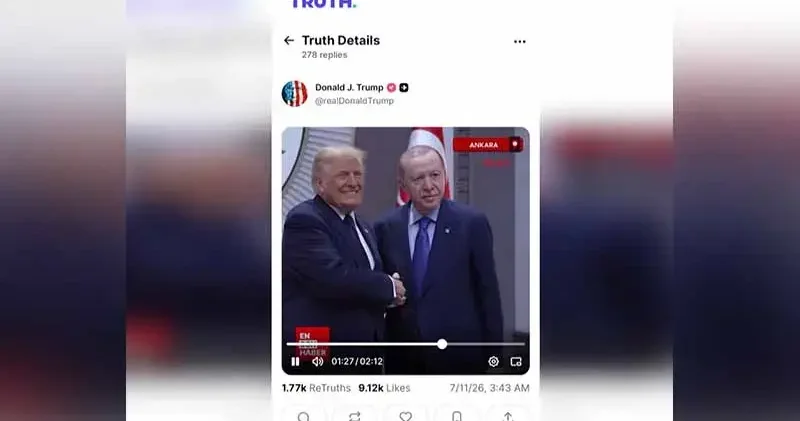 ABD Başkanı Trump’tan NATO Zirvesi ne ilişkin DHA logolu paylaşım