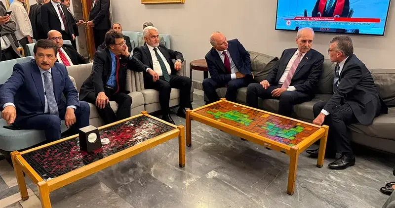 TBMM Başkanı Kurtulmuş, iktidar ve muhalefet kulislerini ziyaret etti