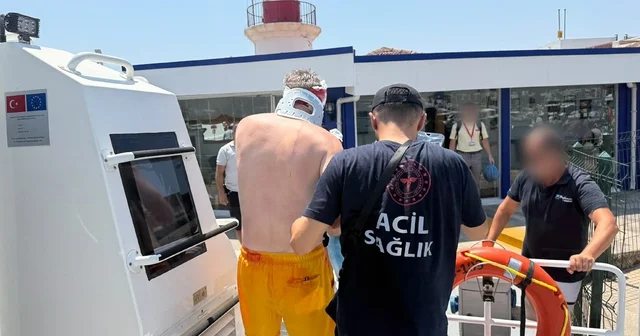 Gezi teknesinde yaralanan vatandaşa Sahil Güvenlikten tıbbi tahliye Muğla Haberleri Habertürk Yerel Haberler