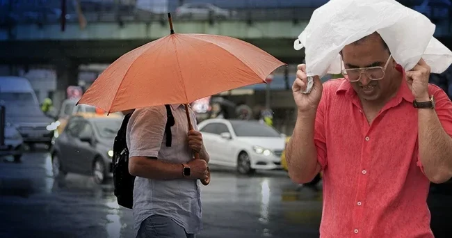 Meteoroloji saat verdi: Gök gürültülü yağış geliyor Kuvvetli yağış ve rüzgar uyarısı: 2 ilde sarı alarm
