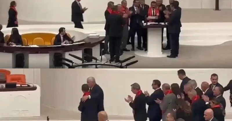 TBMM de dikkat çeken anlar! Güçlükle kürsünden indirildi: Sen orayı işgal ediyorsun