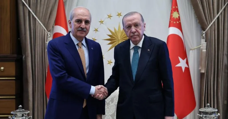 Cumhurbaşkanı Erdoğan, TBMM Başkanı Kurtulmuş u kabul etti