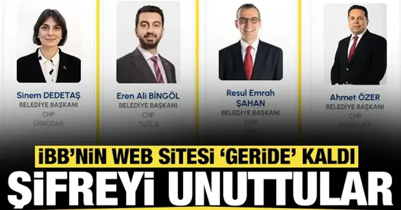 Şifreyi unuttular: İBB nin web sitesi geride kaldı