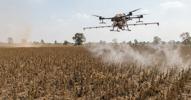 Dronla tarlaya püskürttü bir gecede felaketi yaşadı Sözcü Gazetesi