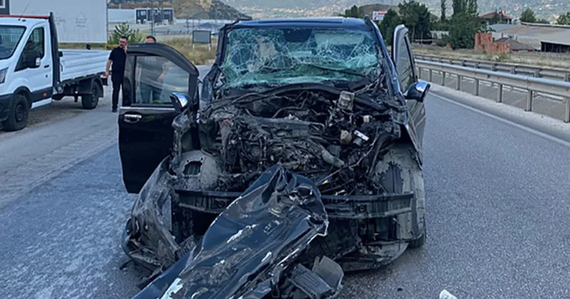 Çorum FK forması giyen Atakan Akkaynak korkuttu! Eşi ve bebeği ile trafik kazası geçirdi