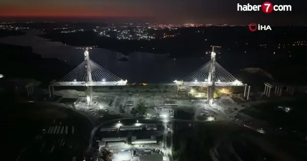 İstanbul un siluetine yeni simge: Kanal İstanbul un ilk köprüsü yükseliyor
