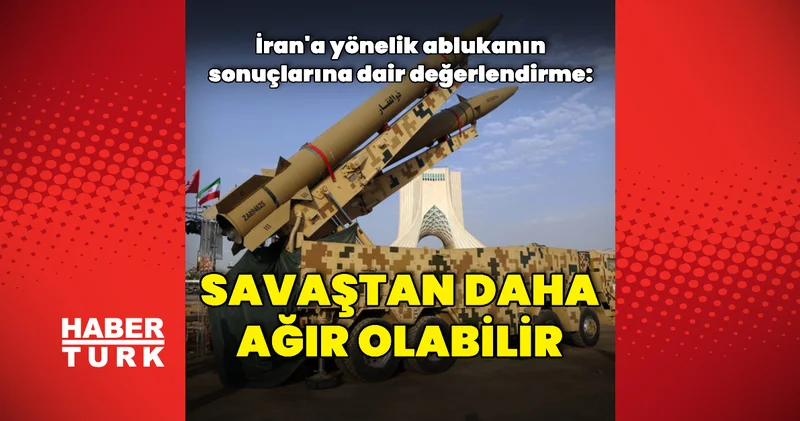 İran a ekonomik zararı savaştan daha ağır olabilir Dış Haberler