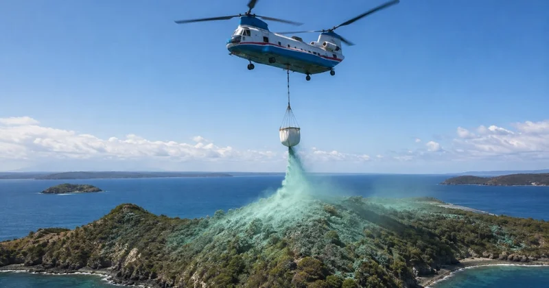 550 ton zehri helikopterlerle adaya bırakacaklar Sözcü Gazetesi