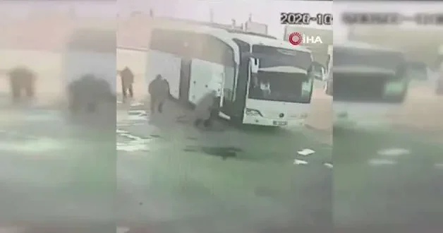 Manisa daki kaza öncesi otobüsün yeni görüntüleri ortaya çıktı