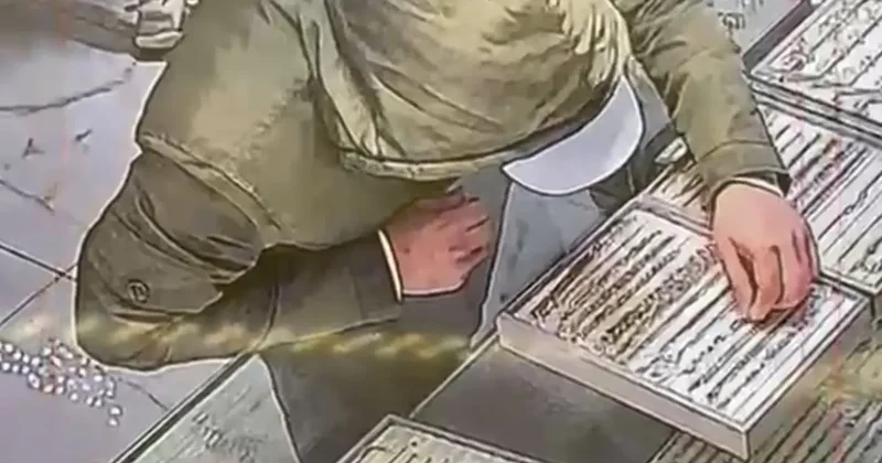 Sahte altınla kuyumcuyu oyaladı, bilekliği çalıp kaçtı