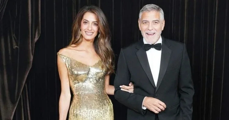 Clooney çiftinden anlamlı gece