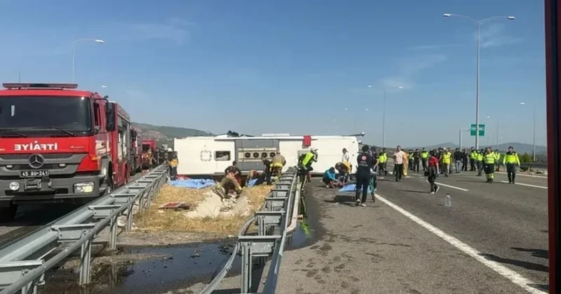 SON DAKİKA Manisa daki feci kazanın görüntüsü ortaya çıktı! 11 kişi can vermişti