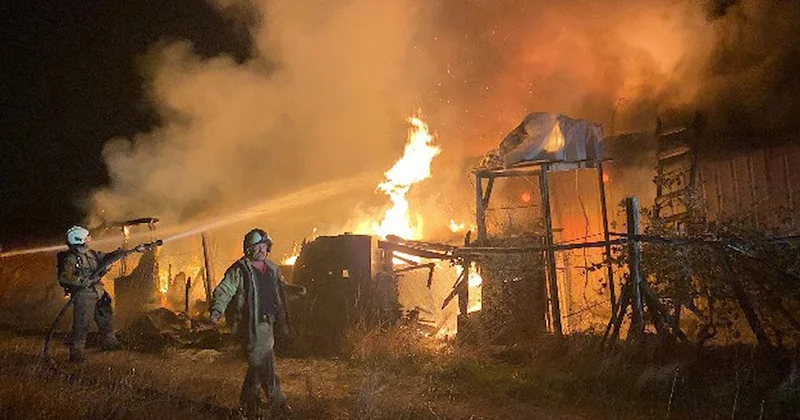 Silivri de şantiye konteynerinde yangın Sözcü Gazetesi