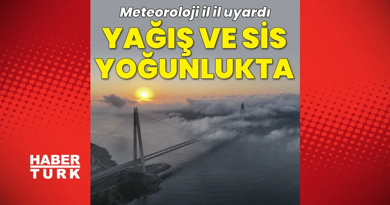 Son dakika haberler: Bugün hava nasıl olacak? MGM il il uyardı: Yağış ve sis yoğunluğu olacak 11 Ekim 2026 Son dakika haberleri