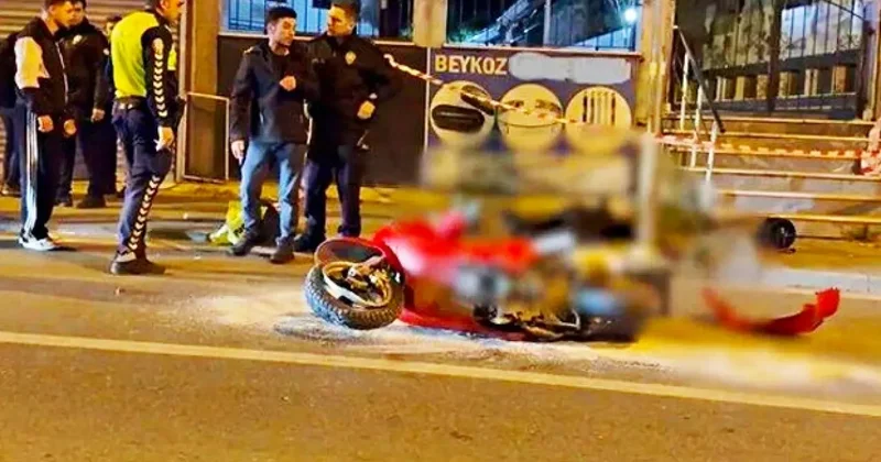 Genç motorcunun feci ölümü