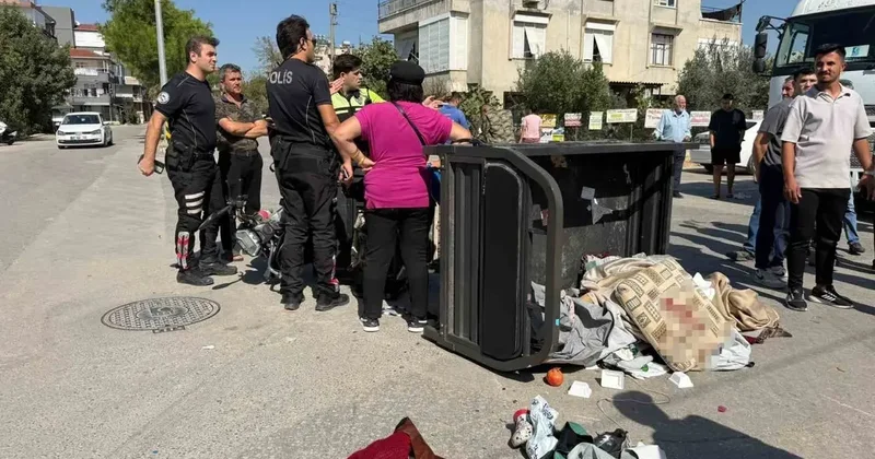 2 kişinin yaralandığı elektrikli bisiklet kazası güvenlik kamerasında