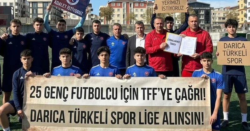 Darıca Türkeli Spor’dan TFF’ye tepki: 25 futbolcunun geleceği tehlikede