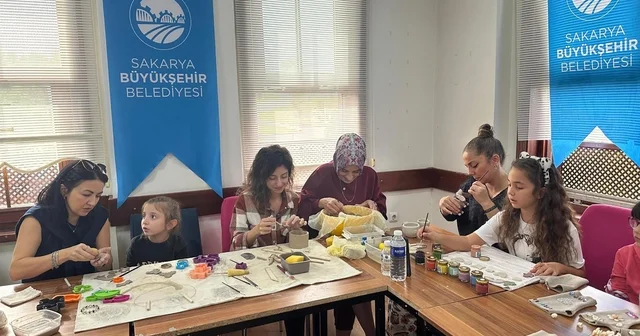 Ara tatil anne çocuk atölyeleriyle renklendi Sakarya Haberleri