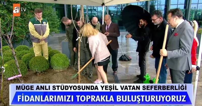 Müge Anlı geleceğe nefes oldu! “Yeşil Vatan Seferberliği”ne destek verdi