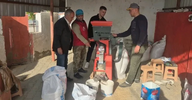 Üreticinin yüzü güldü: Ücretsiz pirinç soyma hizmeti Edirne Haberleri