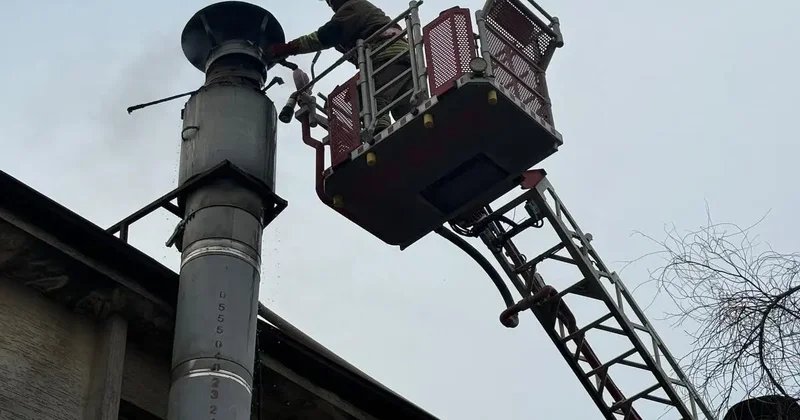 Antakya’da baca yangını