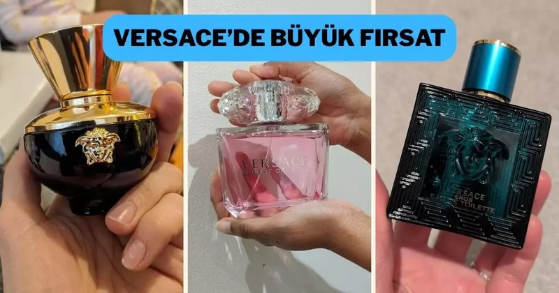 Gülümseten Kasım da indirime giren en sevilen Versace parfümler