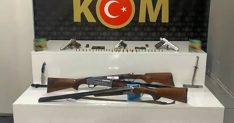 Isparta’da yasa dışı silah ve mühimmat ele geçirdi