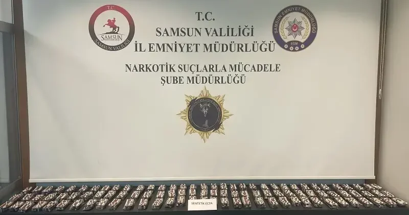 Samsun da 5 bin 712 uyuşturucu hap ele geçirildi Samsun Haberleri