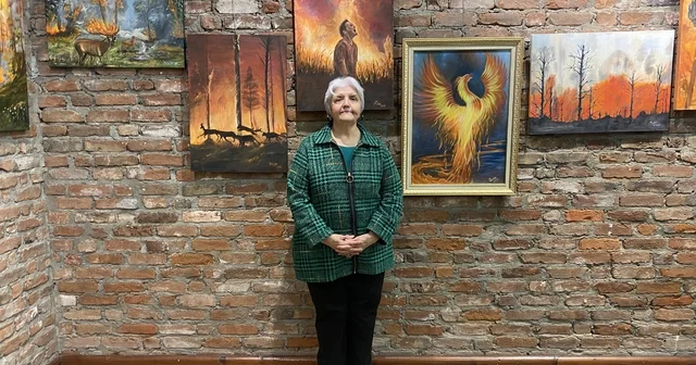 Orman yangınlarını konu alan resim sergisi açıldı Eskişehir Haberleri