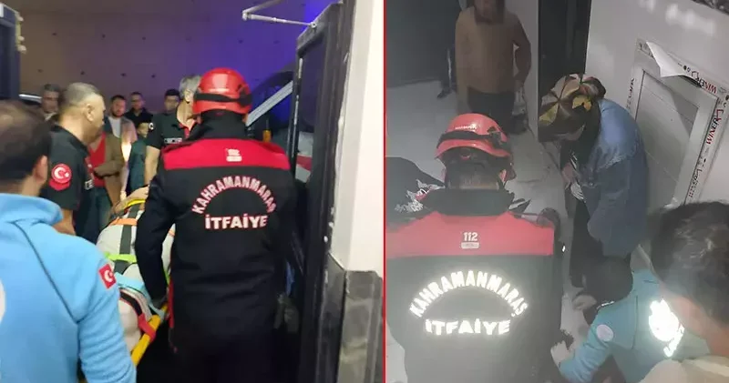 Kahramanmaraş’ta asansör 9 kat aşağı düştü: 5 yaralı