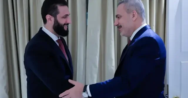Dışişleri Bakanı Fidan Suriye Cumhurbaşkanı Şara ile görüştü VİDEO İZLE