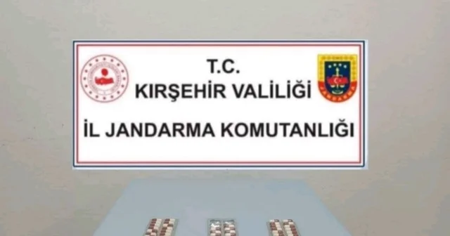 Jandarma yol uygulamasında uyuşturucu hap ele geçirdi Kırşehir Haberleri