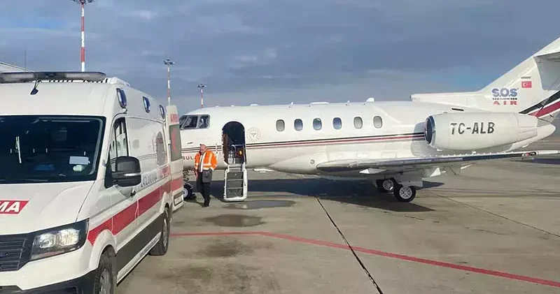 Ambulans uçak, 4 günlük bebek için havalandı