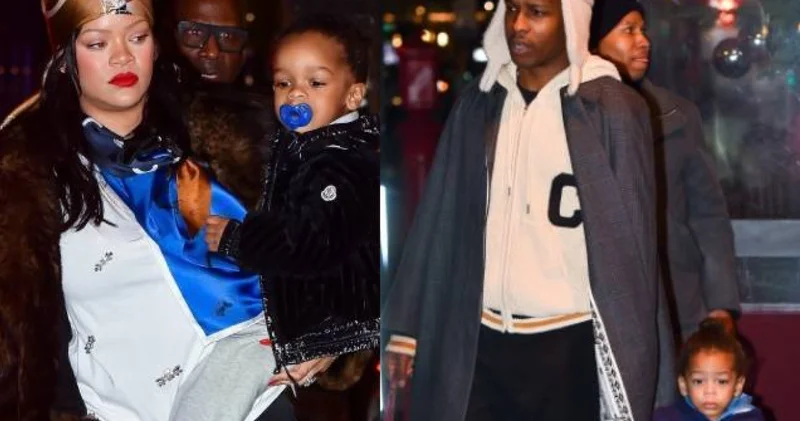 Rihanna çocuklarıyla New York sokaklarında