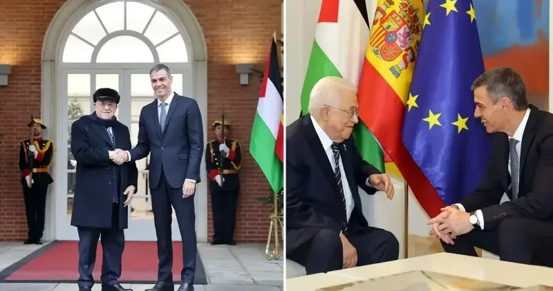 İspanya Başbakanı Sanchez ile Filistin Devlet Başkanı Abbas Madrid de görüştü Avrupa Haberleri