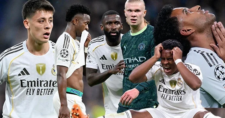 Şampiyonlar Ligi nde tarihi gece! Arda Güler in yedek başladığı maçta Real Madrid Manchester City e yenildi, İspanyol manşetleri patladı: Kırmızı alarm!