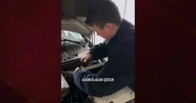 Adam olacak çocuk! 15 yaşında 10 yıllık usta, sözleri ise ders niteliğinde...