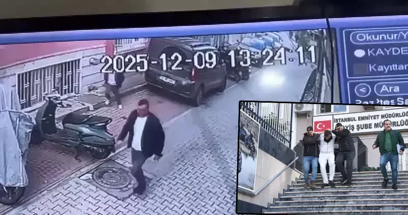 Fatih teki kiracının ev sahibini öldürdüğü silahlı saldırı kamerada