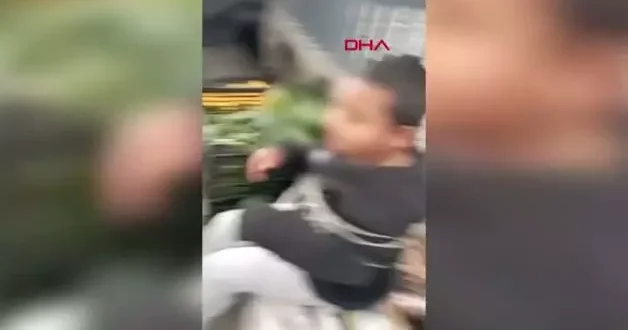Pazarda eşofmanı çalınan esnaf çocuğu iple bağladı!
