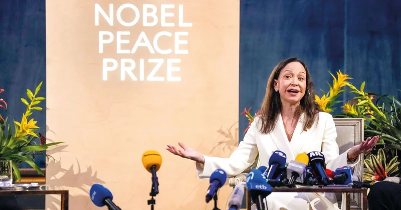 Nobel Komitesi’nden Machado’ya... ‘Ödülü Trump’a devredemezsin’