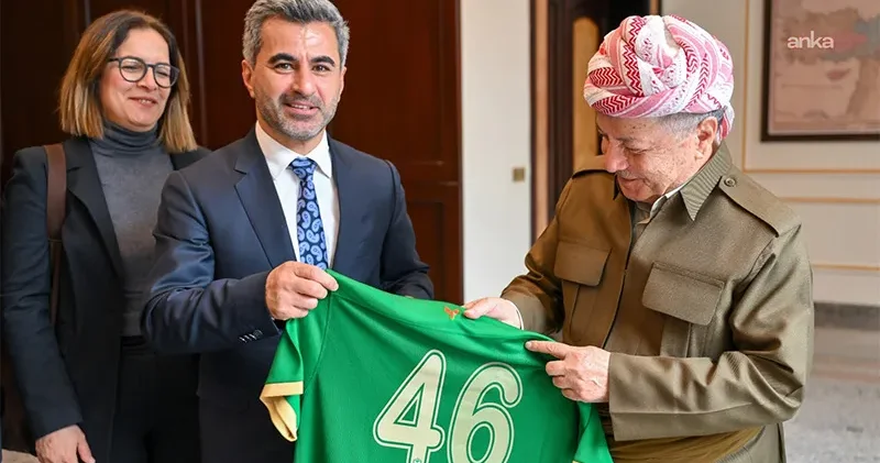 Amedspor’dan Mesud Barzani’ye ziyaret