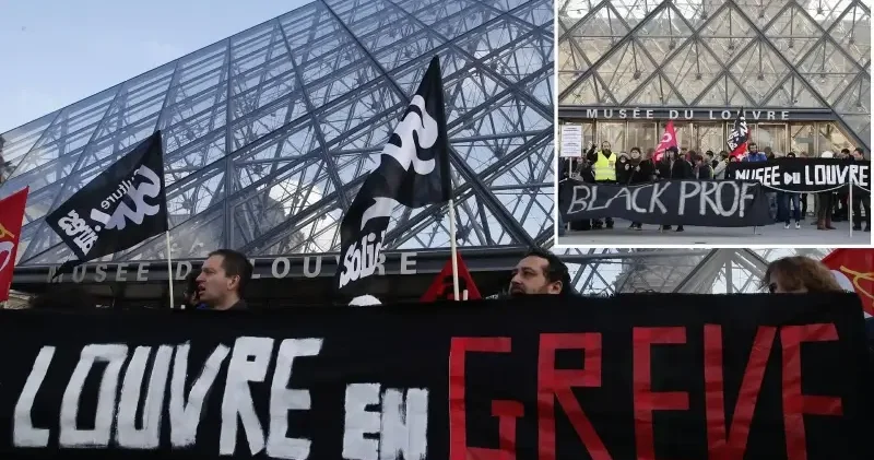 Louvre Müzesi nde grev engeli: Ziyarete kapatıldı Dünya Haberleri