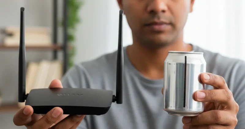 Boş bir kutuyla evdeki internet hızını 10 katına çıkarın: Sokağın başından bile çekecek Sözcü Gazetesi