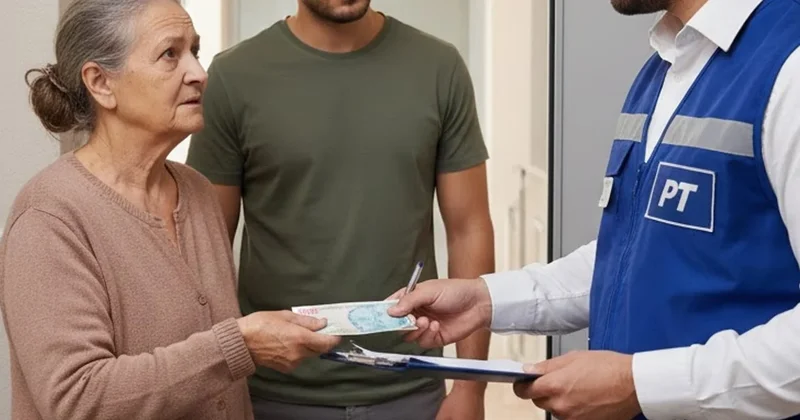 PTT kıyafetiyle gelip 1000 lira veriyorlar: İmza atanın ocağı sönüyor Sözcü Gazetesi