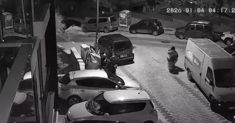 Üsküdar da 53 bin lira değerindeki motosiklet parçası hırsızlığı kamerada